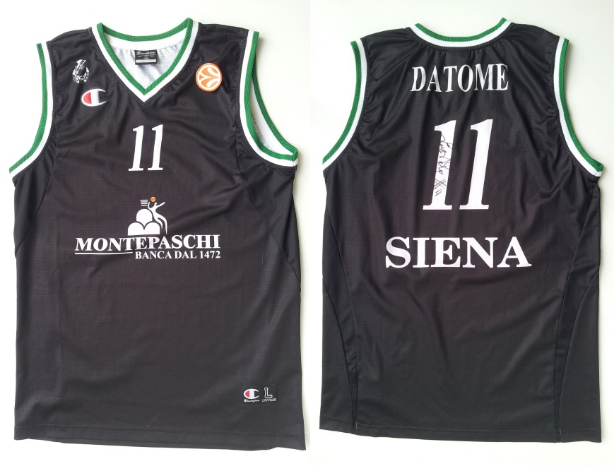 2005-06 Luigi Datome - Montepaschi Siena (Match Worn) - Taglia L (57 X 82 cm)